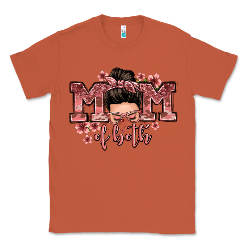 Mom Of Both Messy Bun Classic Tee by Zillion Design Studio | Teevron