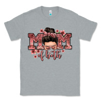 Heather Grey mom of both messy bun Classic Tee - Zillion Design Studio