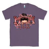 Lavender mom of both messy bun Classic Tee - Zillion Design Studio