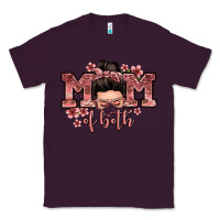 Plum mom of both messy bun Classic Tee - Zillion Design Studio