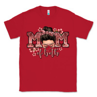 Red mom of both messy bun Classic Tee - Zillion Design Studio