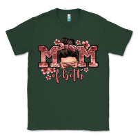 Sports Green mom of both messy bun Classic Tee - Zillion Design Studio