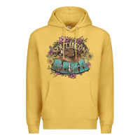 Antique Gold southern nana western flowers Premium Hoodie - NancyCooperArtShop