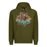 Army Green southern nana western flowers Premium Hoodie - NancyCooperArtShop
