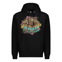Black southern nana western flowers Premium Hoodie - NancyCooperArtShop