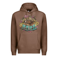 Chestnut southern nana western flowers Premium Hoodie - NancyCooperArtShop