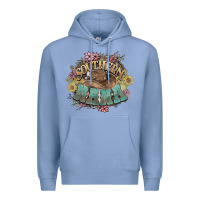 Colony Blue southern nana western flowers Premium Hoodie - NancyCooperArtShop