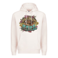 Pale Pink southern nana western flowers Premium Hoodie - NancyCooperArtShop