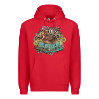 Red southern nana western flowers Premium Hoodie - NancyCooperArtShop
