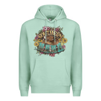 Seafoam southern nana western flowers Premium Hoodie - NancyCooperArtShop