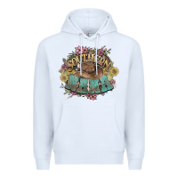 White southern nana western flowers Premium Hoodie - NancyCooperArtShop
