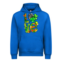 Cobalt St.Patrick Love With Clover Urban Hoodie - BundleAndBundleShop