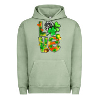 Pigment Oil Green St.Patrick Love With Clover Urban Hoodie - BundleAndBundleShop