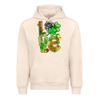 Sandshell St.Patrick Love With Clover Urban Hoodie - BundleAndBundleShop
