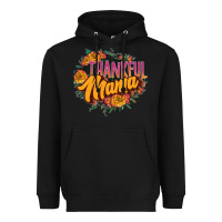 Black thankful mama Heavyweight Hoodie - JahusDesignShop