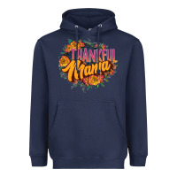 Navy thankful mama Heavyweight Hoodie - JahusDesignShop