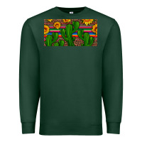 Sports Green sunflowers and cactus license plate Premium Sweatshirt - Artiststas