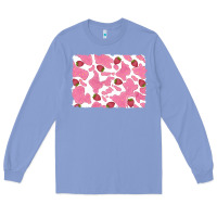 Colony Blue distressed strawberry milkshake cowhide Long Sleeve Tee - RanaPortraitStore