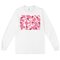 White distressed strawberry milkshake cowhide Long Sleeve Tee - RanaPortraitStore