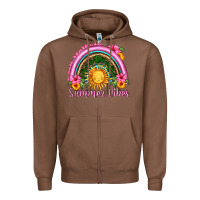 Chestnut summer vibes  rainbow Zipper Hoodie - HRA Design Shop