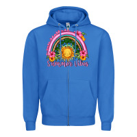 True Royal summer vibes  rainbow Zipper Hoodie - HRA Design Shop