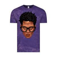 Cloud Purple black man portrait Vintage Tee - texasbilliewilder