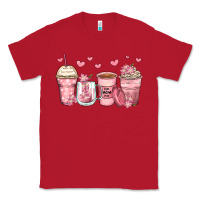 Red mother's day floral coffee cups Classic Tee - Zillion Design Studio