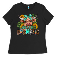 Black just a little dramatic Ladies Tee - AdoDesignShop