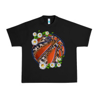 Black basketball with patterns and daisies Urban Heavy Tee - texasbilliewilder