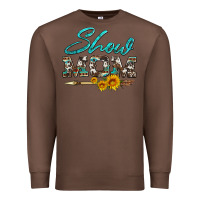 Chestnut show mom aztec cowhide sunflower and arrow Premium Sweatshirt - Artiststas