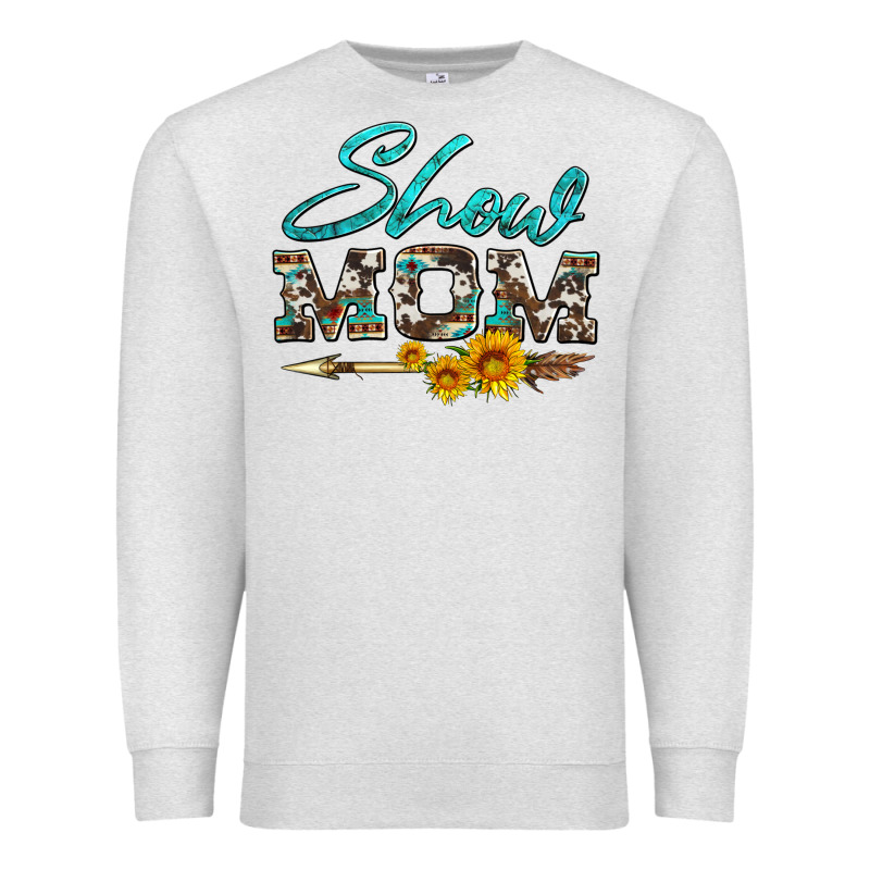 Show Mom Aztec Cowhide Sunflower And Arrow Premium Sweatshirt by Artiststas | Teevron