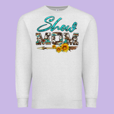 Show Mom Aztec Cowhide Sunflower And Arrow Premium Sweatshirt Designed By Artiststas