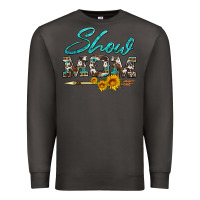 Smoke show mom aztec cowhide sunflower and arrow Premium Sweatshirt - Artiststas