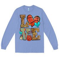 Colony Blue love basketball Long Sleeve Tee - Zillion Design Studio