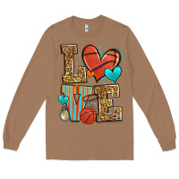 Toasted Coconut love basketball Long Sleeve Tee - Zillion Design Studio