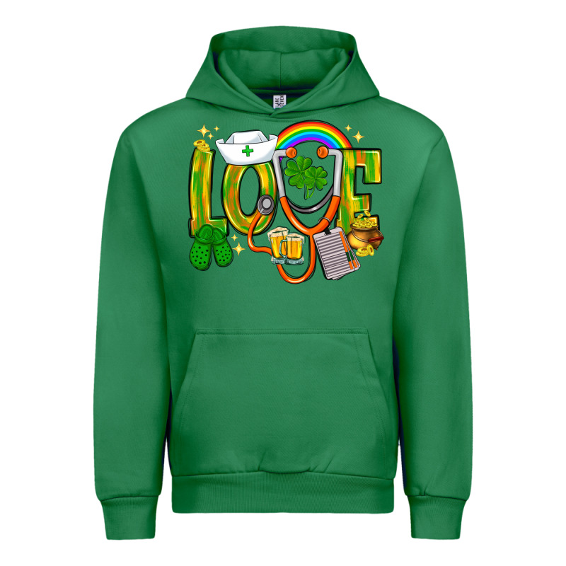 St. Patrick's Love Nurse Urban Hoodie by BundleAndBundleShop | Teevron