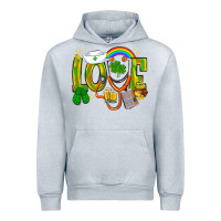 Heather Grey St. Patrick's Love Nurse Urban Hoodie - BundleAndBundleShop