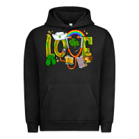 Pigment Black St. Patrick's Love Nurse Urban Hoodie - BundleAndBundleShop
