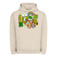Pigment French Oak St. Patrick's Love Nurse Urban Hoodie - BundleAndBundleShop