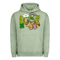 Pigment Oil Green St. Patrick's Love Nurse Urban Hoodie - BundleAndBundleShop