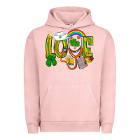 Pigment Salmon St. Patrick's Love Nurse Urban Hoodie - BundleAndBundleShop