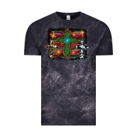 Cloud Black Western Cross Vintage Tee - RanaPortraitStore