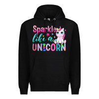 Black sparkle like a unicorn Premium Hoodie - NancyCooperArtShop