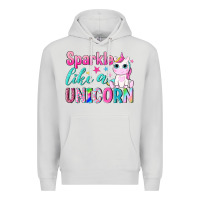 Dove Grey sparkle like a unicorn Premium Hoodie - NancyCooperArtShop