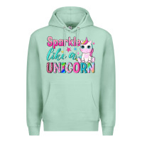 Seafoam sparkle like a unicorn Premium Hoodie - NancyCooperArtShop