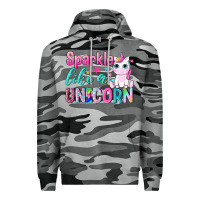 Slate Camo sparkle like a unicorn Premium Hoodie - NancyCooperArtShop
