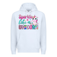 White sparkle like a unicorn Premium Hoodie - NancyCooperArtShop