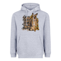 Heather Grey Life is better with a German Shepherd Heavyweight Hoodie - JahusDesignShop