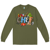 Army Green chef Long Sleeve Tee - AdoDesignShop