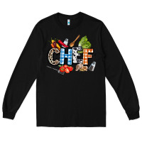 Black chef Long Sleeve Tee - AdoDesignShop